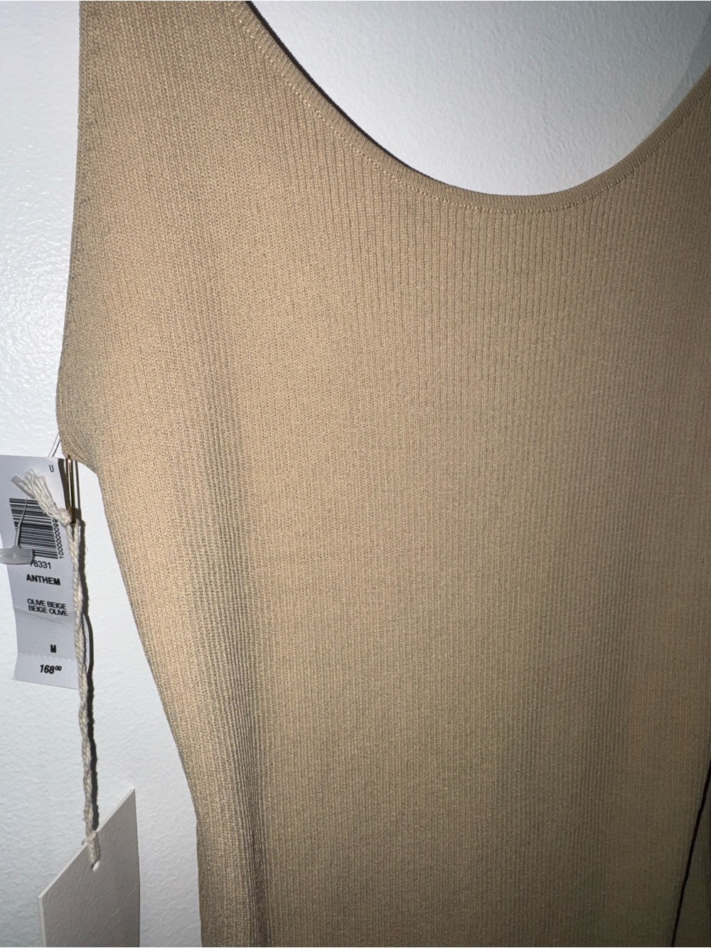 Wilfred for Aritzia anthem knit bodycon midi dress size medium NWT beach vacay - Picture 4 of 9